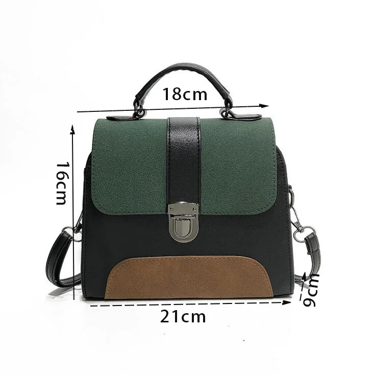 Весна стиль Новая женская квадратная сумка ретро простая ручная сумка через плечо сумка почтальон хит цвет женская сумка CZ272
