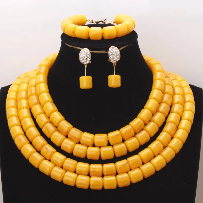 Набор украшений из искусственных коралловых бусин 4UJewelry для африканских