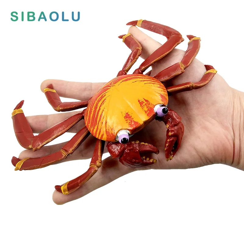 

Marine Sea Life Action Simulation Crab Animal Model Figurine statue home decor PVC figure fairy garden decoration accessories