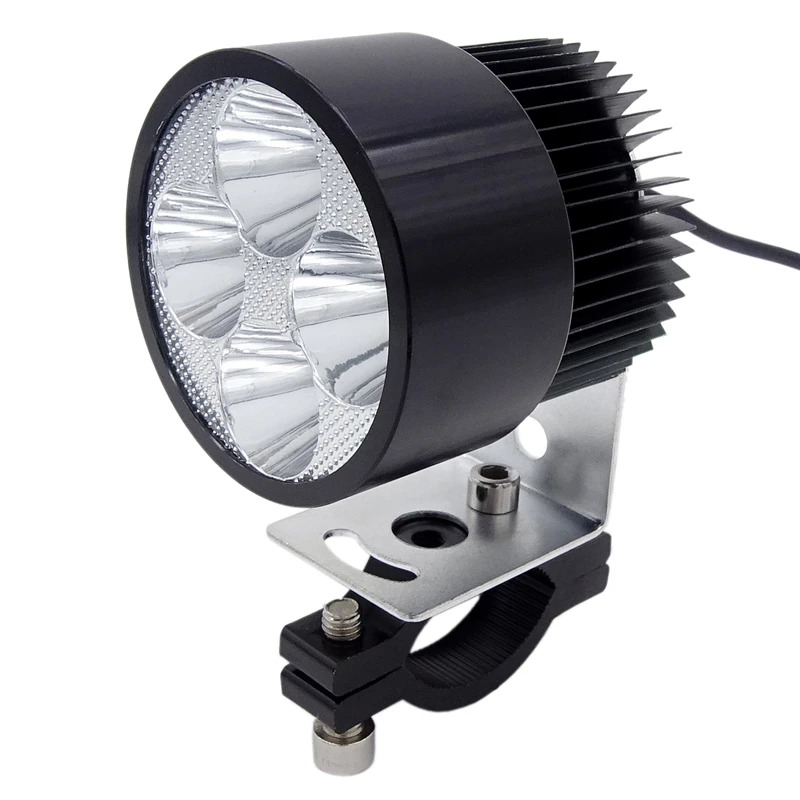 

Universal Motorcycle Headlamp 6500K External DRL Fog Light White 4LED Spotlight Bulb Moto Highlight For Yamaha Harley Suzuki