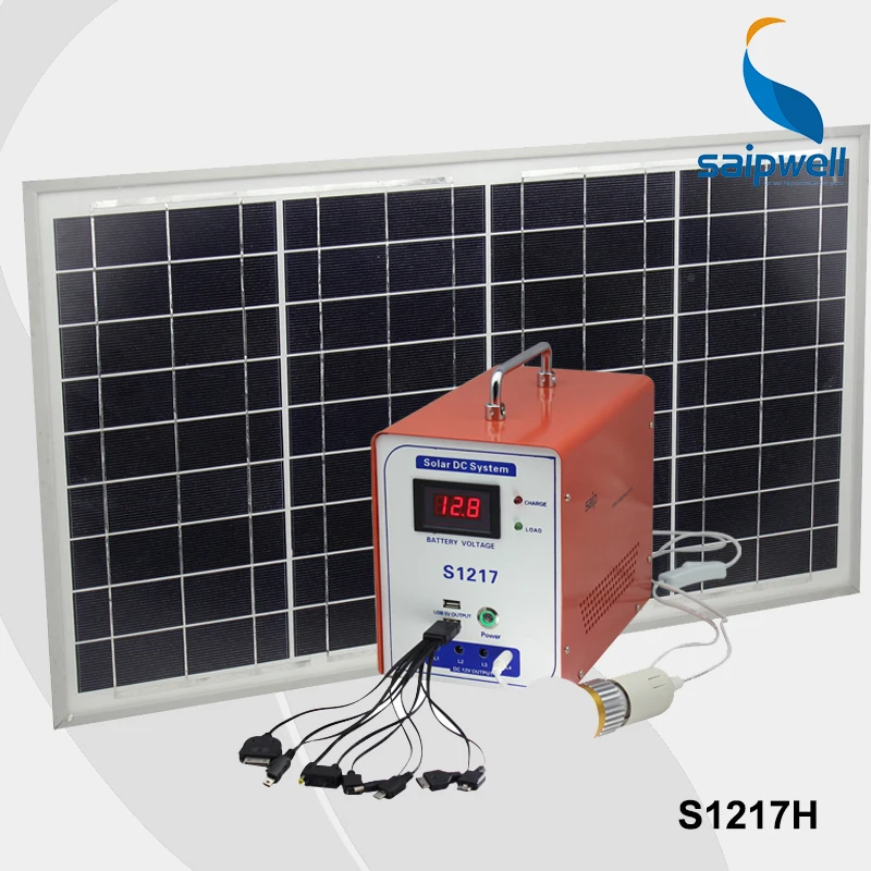 *** Без Батарея 12 В 17ah Портативный Солнечный Системы генератор Солнечные