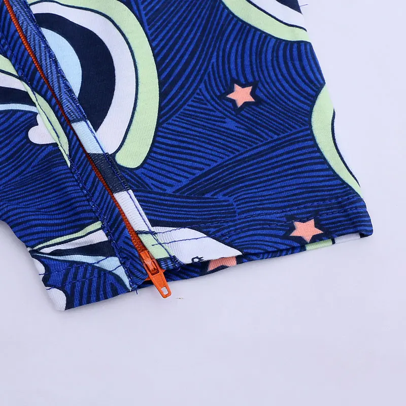 Zipper Print Newborn Baby Clothes 100%Cotton Short Sleeve Baby Girl Romper Summer Infant Clothing 3-24 Months Toddler Costume
