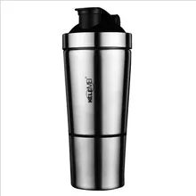 KOSTENLOSER VERSAND Edelstahl Shaker 500 ml Metall Protein Shake Mixer flasche Trinken Protein Whey Weight Gainer Shaker VERKAUF