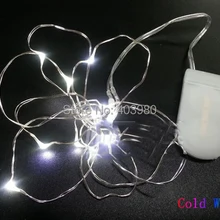 Лот из 12 шт. 2 м 20 огни Батарея работает Мирко Гирлянды светодиодные свет для гирлянды Свадебная вечеринка Рождество украшения Xmas Фея лампа