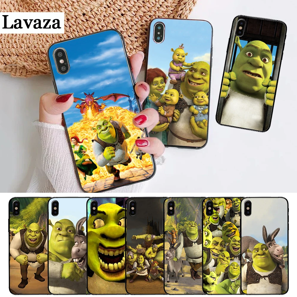 

Lavaza Cartoon Moive Shrek Coon Silicone Case for iPhone 5 5S 6 6S Plus 7 8 X XS Max XR