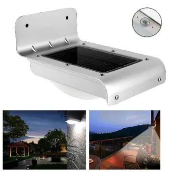 

LumiParty 16 Bright LED Wireless Solar Powered Motion Sensor Light Outdoor Garden Path Wall Mount Gutter Fence Security Lamp