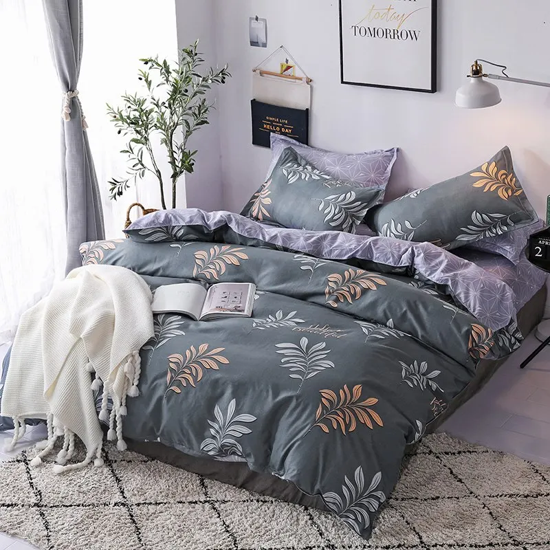 Solstice Home Textile King Queen Twin Bed Linens Black Shooting Star Duvet Cover Sheet Pillowcase Boy Kid Teen Girl Bedding Sets - Цвет: 3