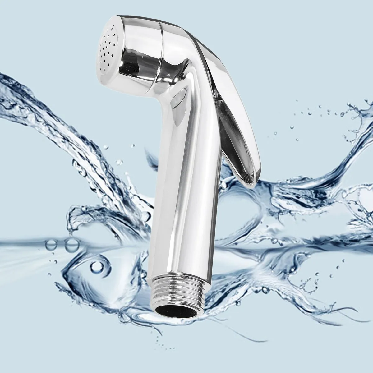 1PCS Chrome ABS Sprayer Handheld Shower Head Nozzle Sprayer Toilet