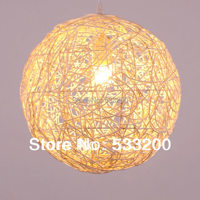 250mm Diameter Modern Living Room Willow Ball Lamp Rustic Hand Woven 250mm Diameter Modern Living Room Willow Ball Lamp Rustic Hand Woven Wicker Pendant Light Natural Rattan In Lights From