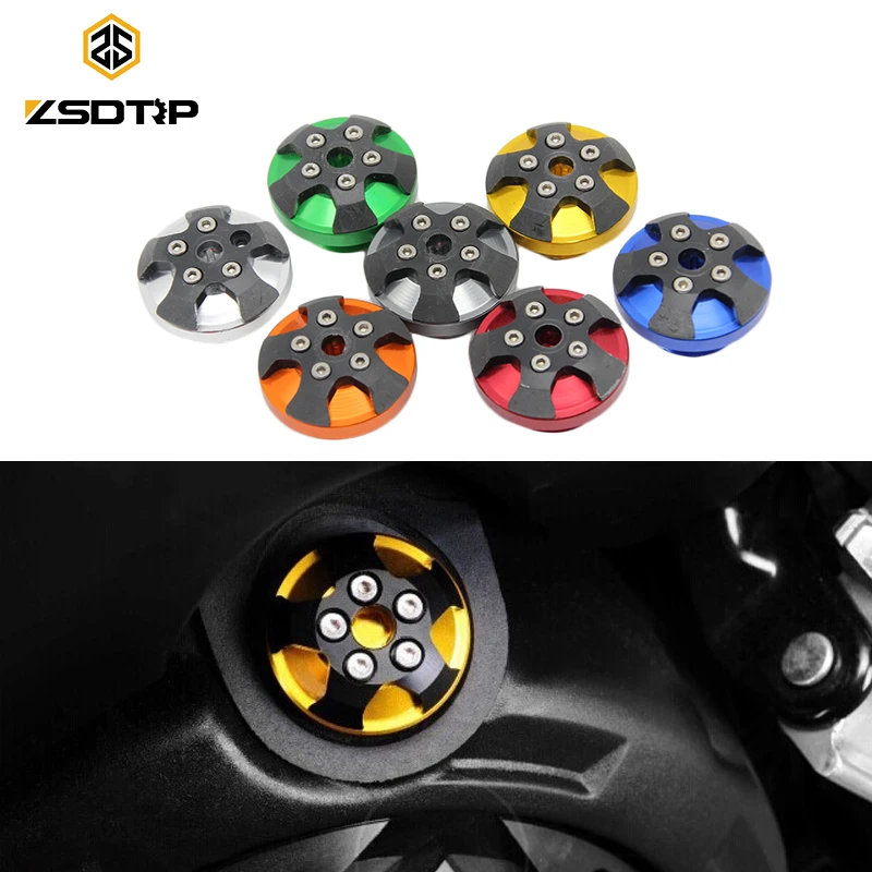 

ZSDTRP Magnetic Oil Filler Plug Nut M20*2.5 CNC Aluminum Motorcycle Engine Cover For Honda Kawasaki Triumph Yamaha Suzuki