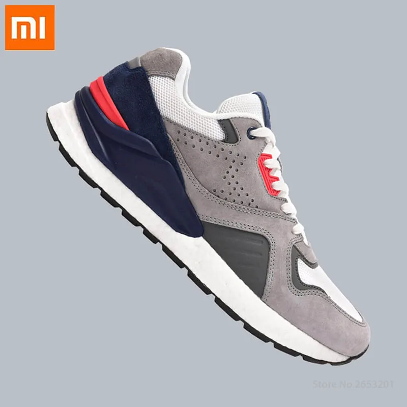 

Xiaomi Retro Running Shoes comfortable Elastic Cushioning Mesh Stitching Vamp Sneakers TPU Balance 3M Reflective Sport Shoes
