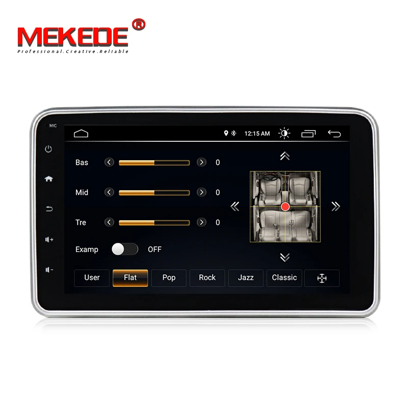 MEKEDE Single 1 DIN 8" Android 9.0 Universal Car Radio Stereo Quad Core Head Unit GPS Navigation Support Steering Wheel