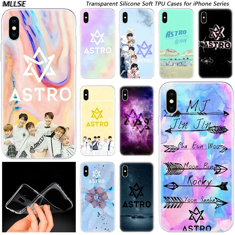 

Hot KPOP ASTRO KPOP Fashion Silicone Case Cover for Apple iPhones 11 Pro XS Max X XR 7 8 6 6s Plus 5S SE TPU Soft Phone Cases