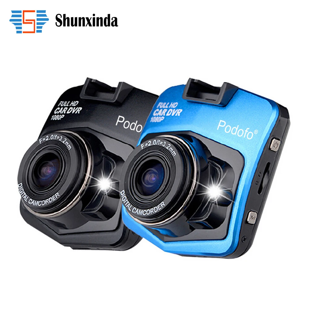 Original Dash Cam Podofo A1 Mini Car DVRs Camera Full HD 1080P Recorder Video Registrar Night Vision Cycle Recording Black Box