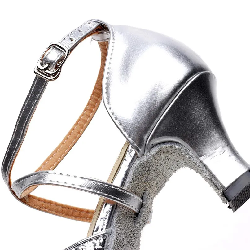 Women Dance Shoes Rumba Waltz Prom Ballroom Latin Salsa Dance Shoes Square Toe Wrap Dancing Shoes 5cm Heel #2P09 (26)