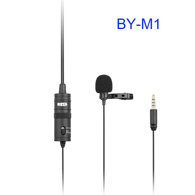 Петличный микрофон BOYA BY M1 Mic для смартфона iPhone X XR XS Max 8 plus Huawei mate 20 телефон DSLR