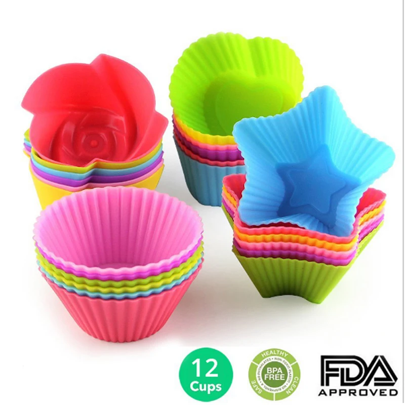 New 6/" Round Silicone Cake Baking Mold Bake Brownie Dessert Pan Candy Chocolate