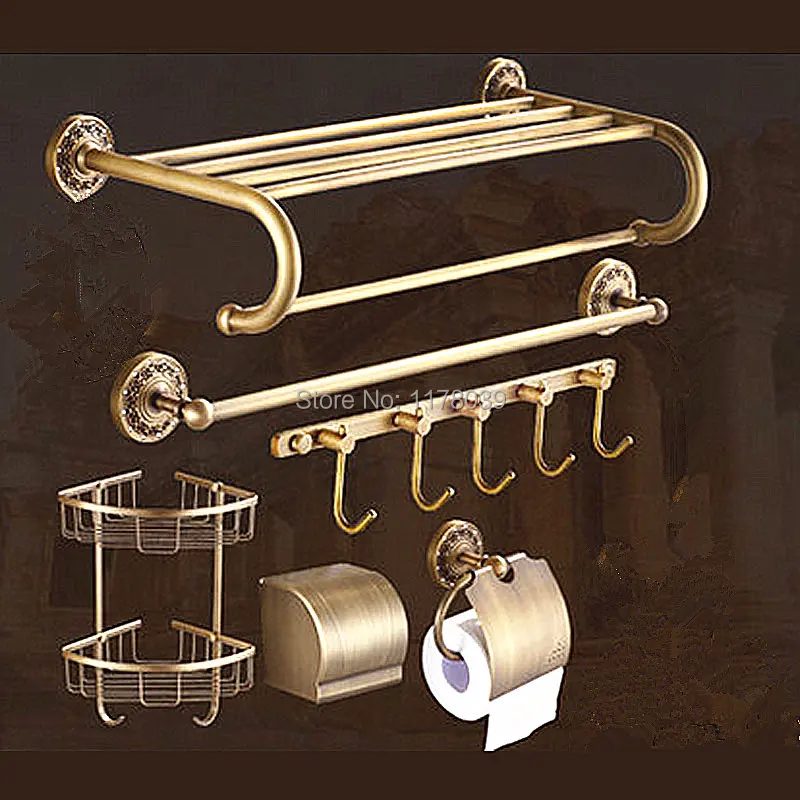 Bathroom Hardware Accessories Sets,wall Mounted European Retro Bathroom