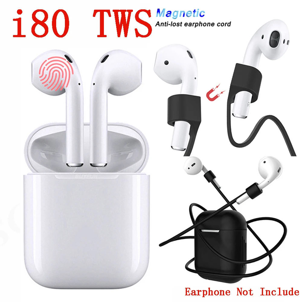 

I80 Tws Pop-up Air Wireless Bluetooth Earphones Pods Touch Control Earbuds Charging 1:1 Size Headset Pk i10 i12 i20 i30 i60 tws