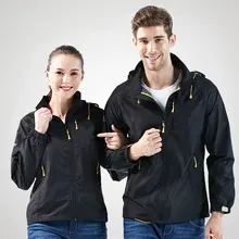 Outside single-layer jacket spring and autumn waterproof breathable males’s mountain garments girls skinny fashions hooded coat