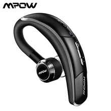 Mpow BH028 Bluetooth Earphone Single Wireless Headphone With 6 Hour Playing Time Handsfree Calling For Car Driver Business Style