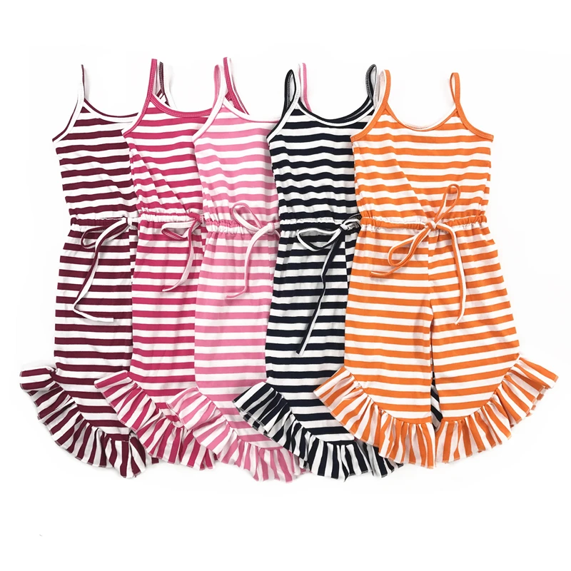 Adorable Smile 10 COLOURS Stripe Summer Baby Romper Overall Toddler Girls Jumpsuit | Детская одежда и обувь