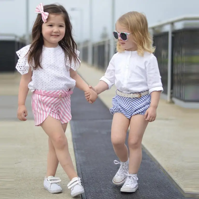 Buy 2PCS Toddler Kids Baby Girl Lace T shirt Top