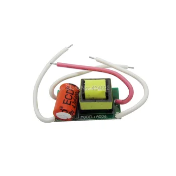 

Wholesale 3W LED Driver Input AC60-240V Output 2-4V 600MA Led Driver Lighting Transformers For LED Light DIY Lamp Accessories