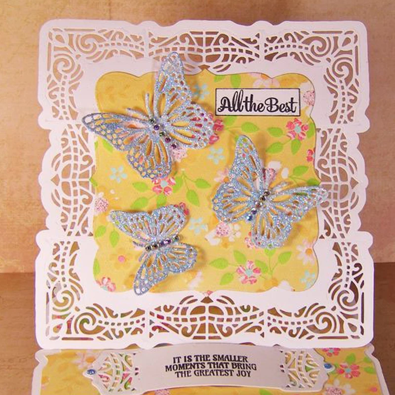 

Elegant Hollow Lace DIY Die Cut Paper Card Album Making Embossing Stencil Handmade Decoration Scrapbooking Template Background