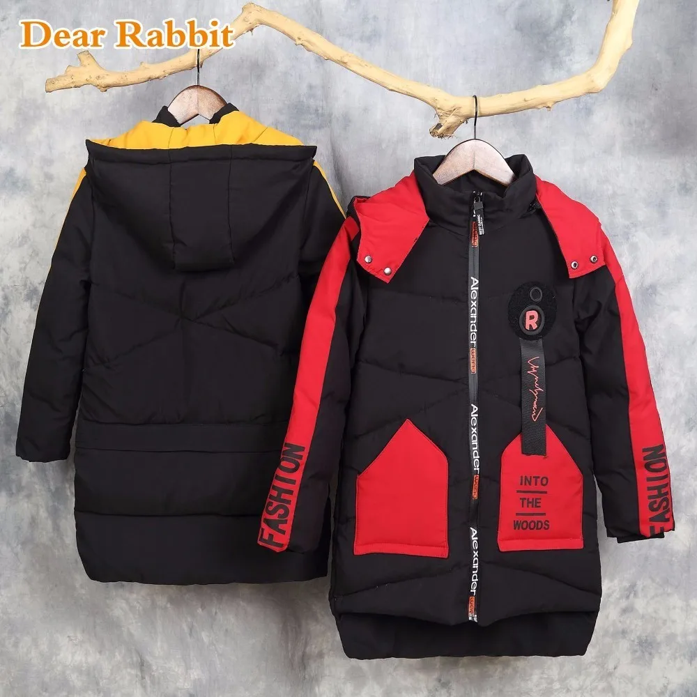 

Children's Clothing 2018 Big Boys Warm girl clothes Winter White Duck Down filling Jackets Children Coat Thickening Outerwear