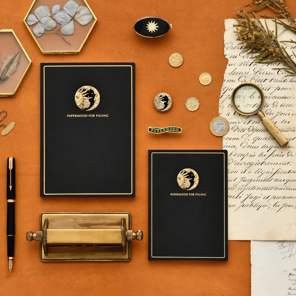 

The Golden Apollo Tomoe Paper Friendly To Fountain Pen A6 Fitted Notebook Grid/Blank Pages Free Shipping