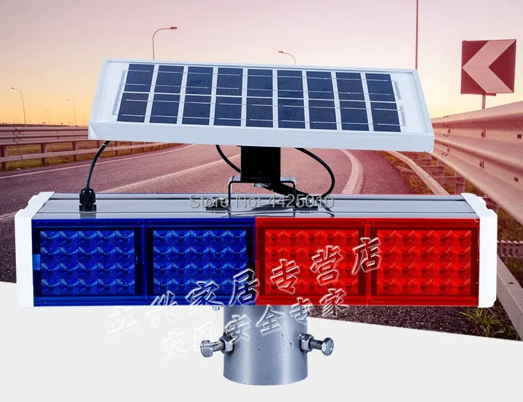 LED traffic signs LED solar safety flashing indicator Intersection LED safety warning light LED R+B