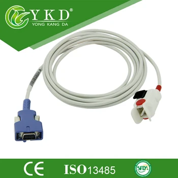 

Free shipping 3 Meter Direct Resuable Pediatric Finger Clip SpO2 Sensor 14Pin compatible with N550 N595