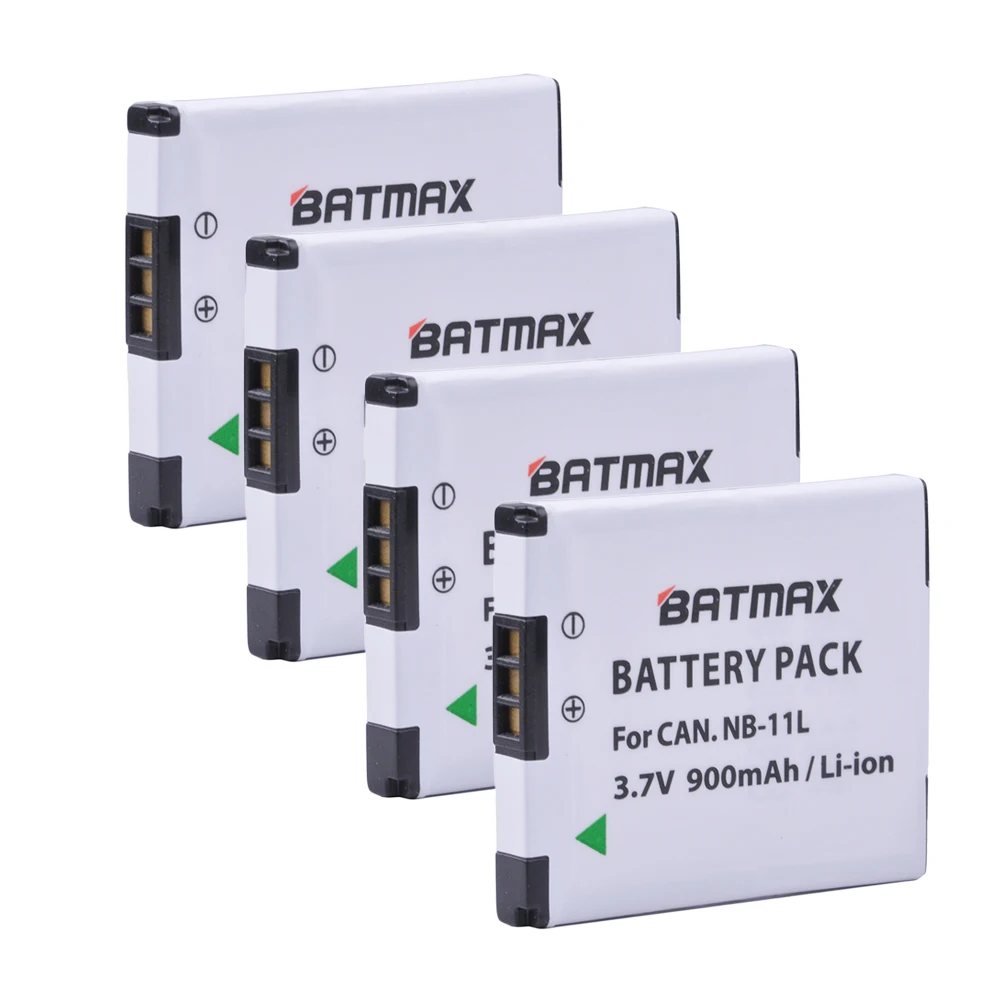 4-Pack NB-11L NB-11LH NB11L батареи и двойное зарядное устройство с usb-кабелем для Canon Powershot 130 IS, 115 IS, A2500 ELPH 135140 IS