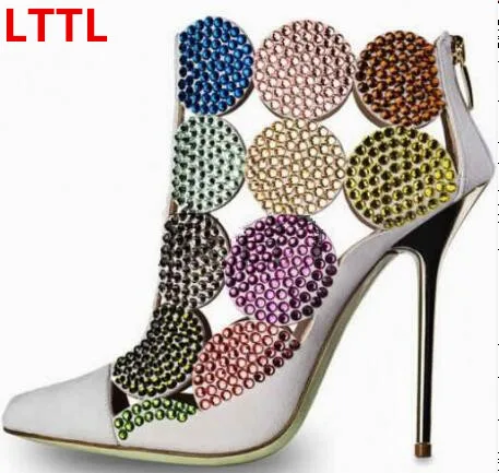2017 Botines Mujer Embellecido Rhinestone Nuevas Adquisiciones WDH9I2YE