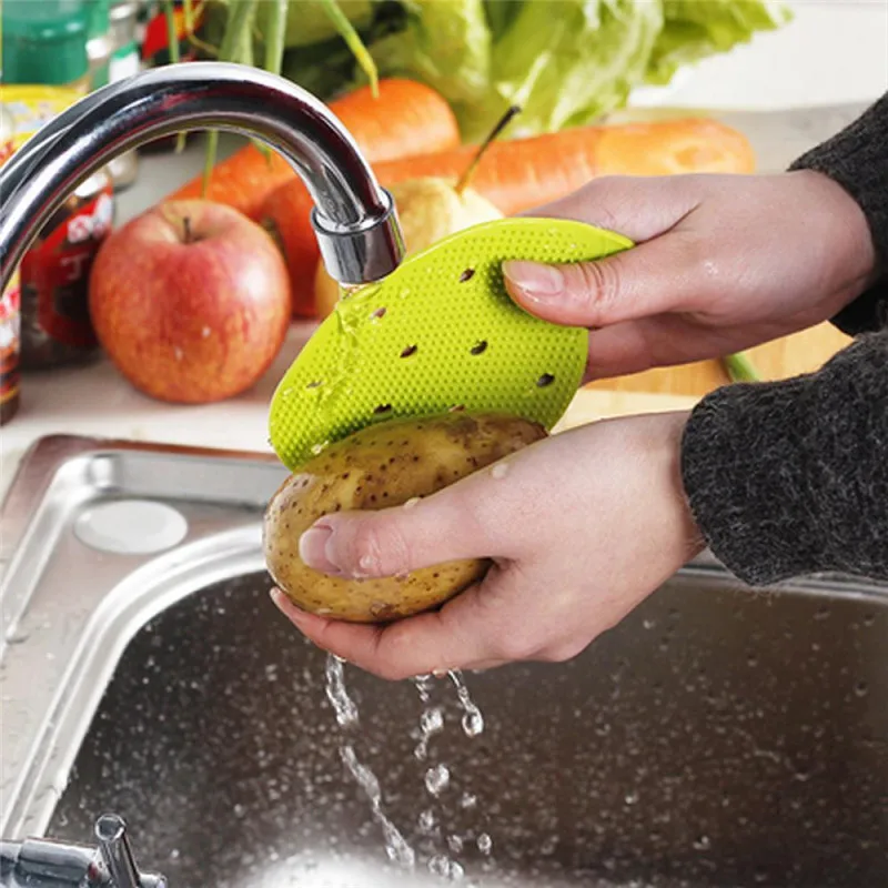 

Multi-functional Fruit Vegetable Brush Kitchen Tools Easy Cleaning Brush For Potato Kitchen Home Gadgets cooking tool