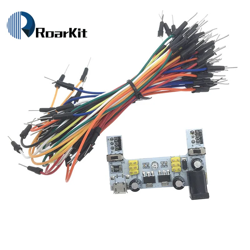 3,3 В/5 В MB102 макетная плата модуль питания+ MB-102 830 точек прототип хлебная плата для arduino комплект+ 65 перемычек