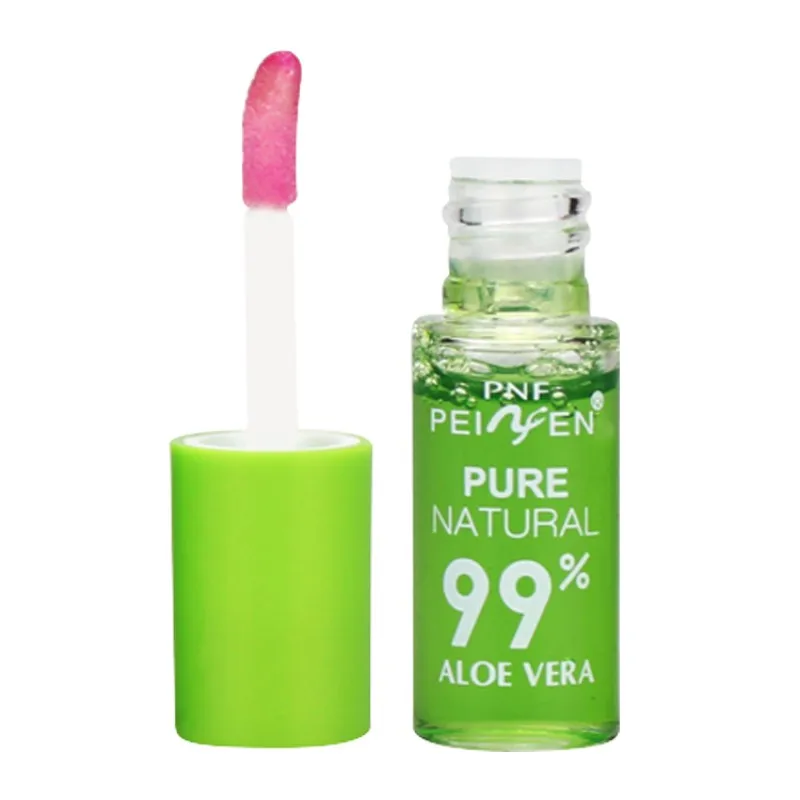 

Natural Aloe Liquid Lips Make Up Waterproof Long Lasting Lip Gloss Tint Change Color Lips Transparent Makeup 2017