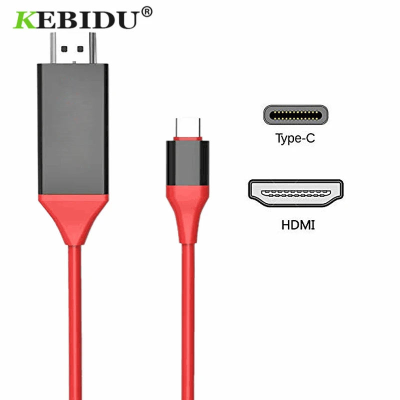 Kebidu 4K 30Hz Тип C к HDMI USB 3 1 HD Расширенный адаптер кабель конвертер для Macbook Samsung S8