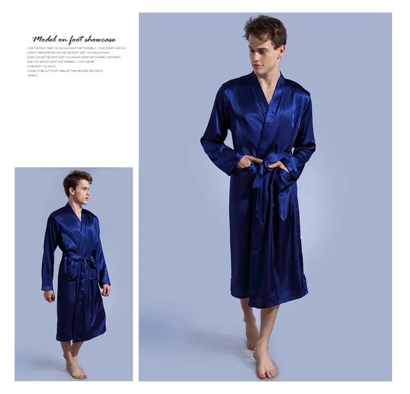 blue silklike robe long sleeve (2)