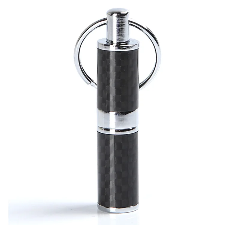 High end Classic Carbon Fiber Cool Gadgets Stainless Steel Cigar Punch