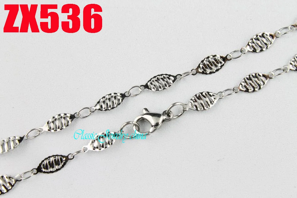 Цепочка женская из нержавеющей стали в форме листьев 4 5 мм 20 шт.|stainless steel necklace|steel