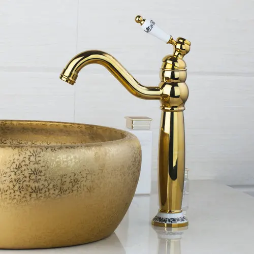 

Golden Single Ceramic Handle Polished Swivel 360 Spout Deck Mounted 97155 Sink Kitchen Faucet Torneira Cozinha Faucet,Mixer Tap