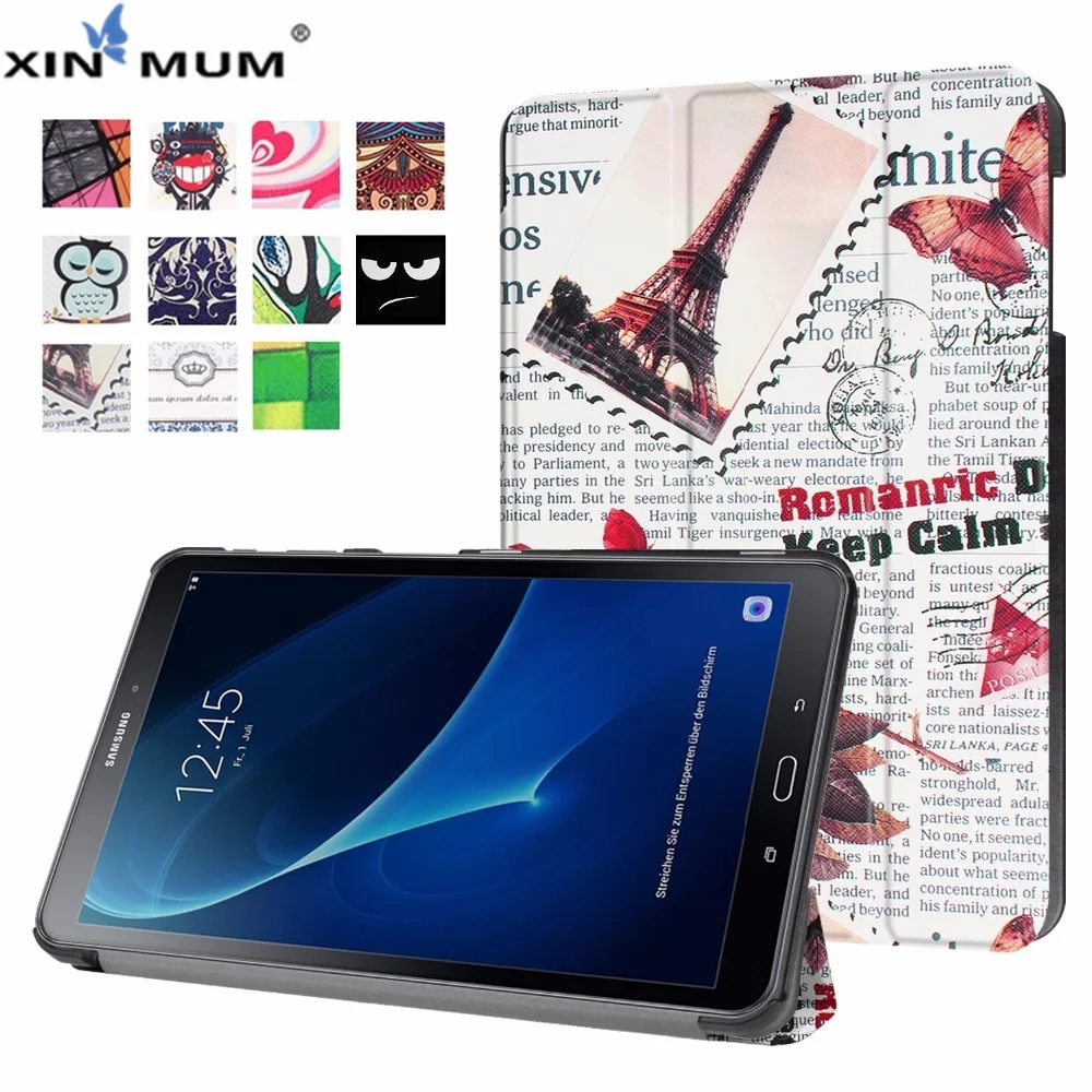 

T580 Case For Samsung Galaxy Tab A6 10.1 T580 T585 Case Filp Stand PU Leather Cover For Galaxy Tab A6 10.1 T580N / T585C + Pen