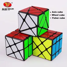 Yongjun 3x3x3 осевое колесо Fisher speed Magic Cube Профессиональный Кубик Рубика обучающая головоломка Cubo Magico обучающие игрушки для детей