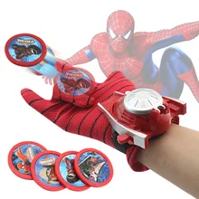 24cm Batman Spider Man Glove PVC Action Figure Spiderman Launcher Toy Batman Cosplay Kids Toy Original box Brinquedos gift
