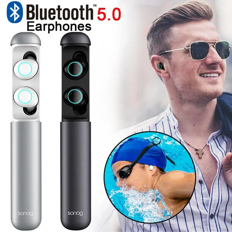 

TWS Bluetooth Headset Sanag J2 With Battery Charger Mini Capsule New Noise Reduction Headset Wireless Bluetooth Earphone