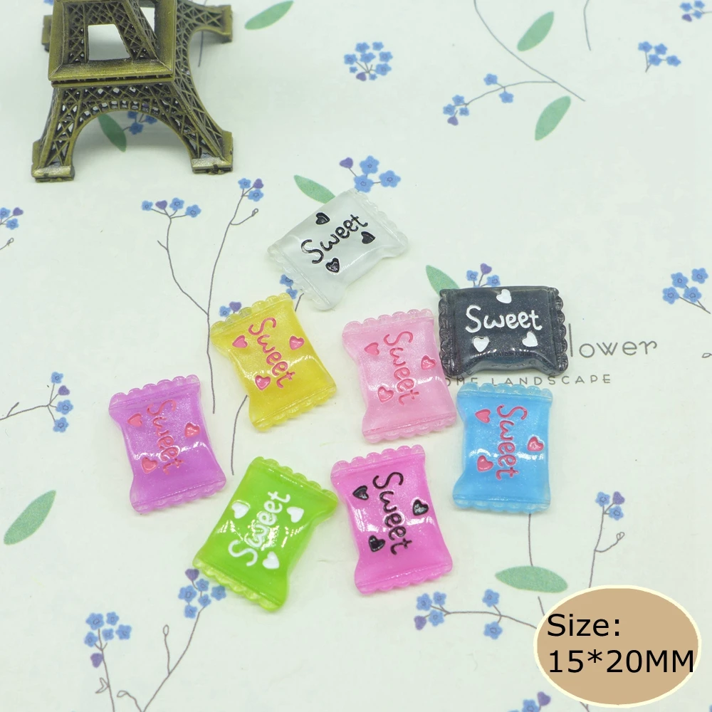 

Resin Candy, Resin Flat Back Cabochon for Phone Decoration,Simulation food, DIY