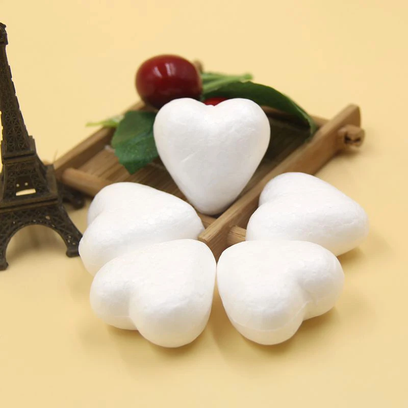 50pcs 4cm diy heart shape modelling polystyrene styrofoam 50pcs 4cm diy heart shape modelling polystyrene styrofoam