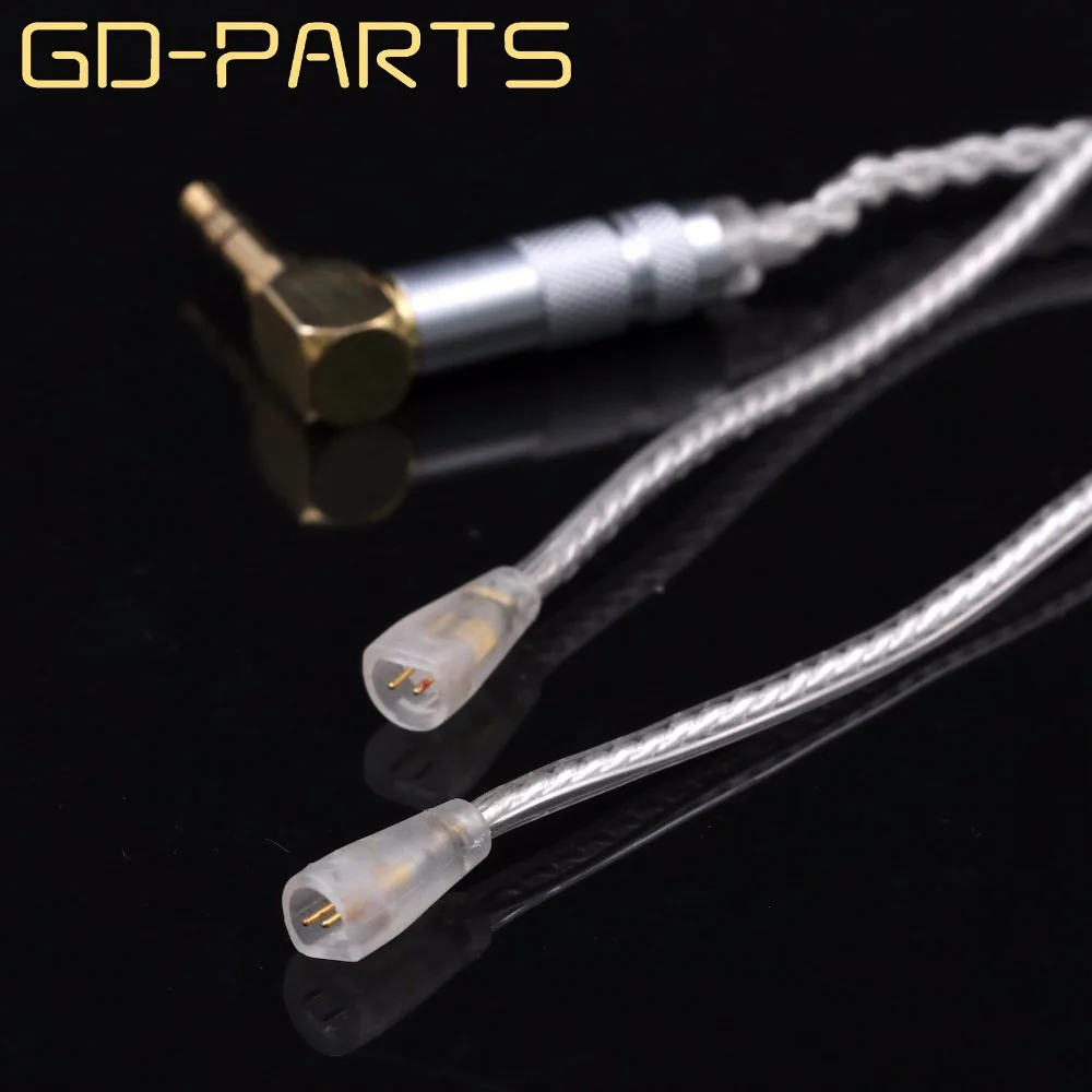GD PARTS 1 2 м ПВХ посеребренный OCC кабель для наушников Hifi аудио наушники обновленный